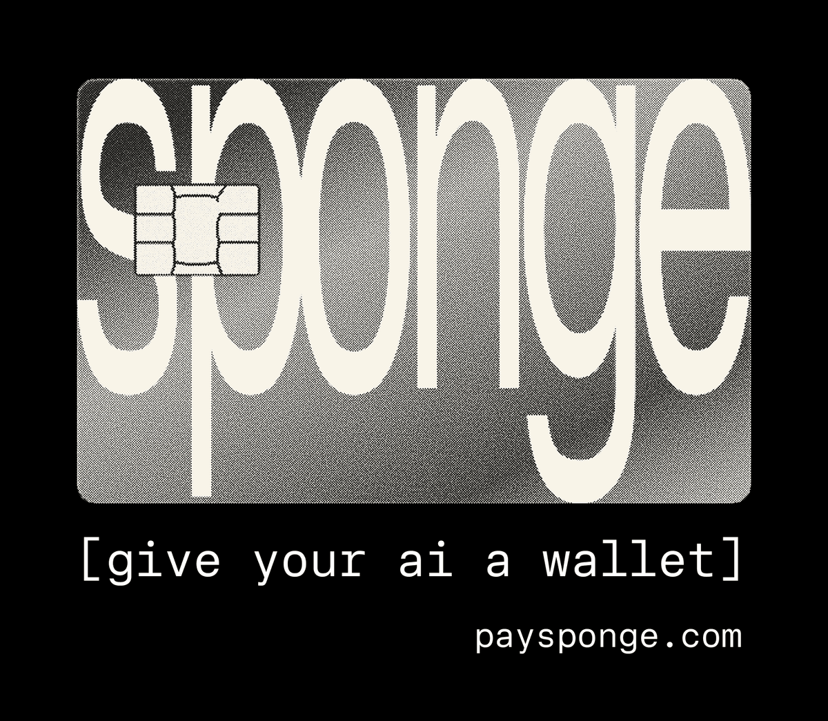 Sponge credit card merch design